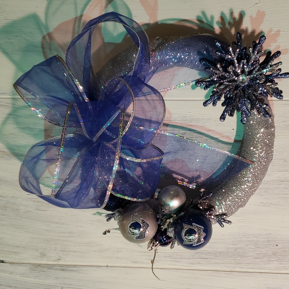 Dallas Mavericks Christmas Wreath